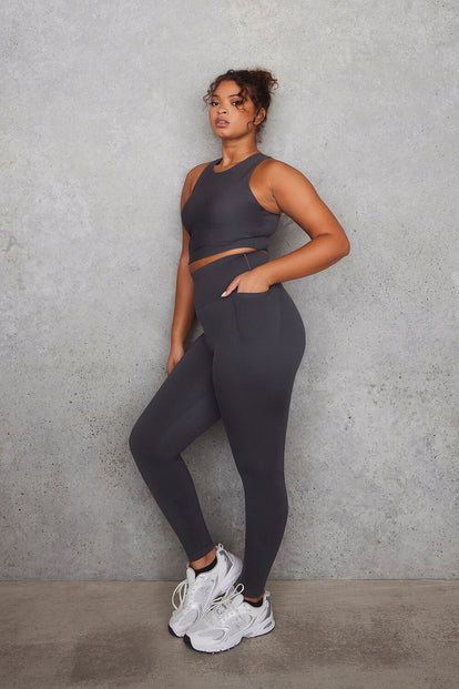 Legging grande taille Empower - Graphite