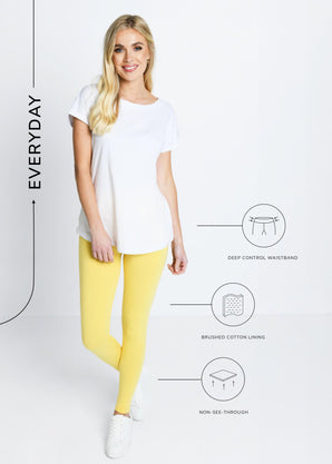 Legging taille haute Everyday - Pastel Blanche