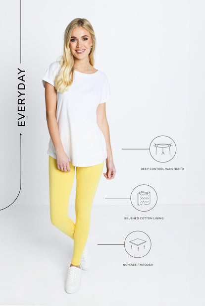 Legging taille haute Everyday - Pastel Blanche