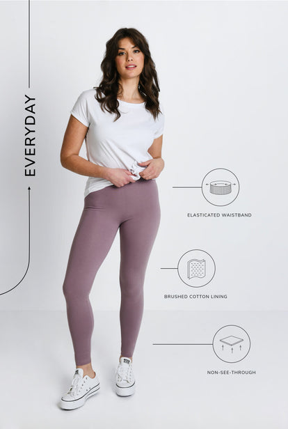 Legging Everyday - Elderberry Purple