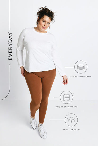 Legging Everyday - Mocha Marron