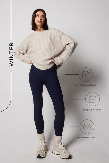 Legging taille haute Winter Everyday - Marine