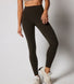 Focus High Waisted Sports Leggings - Olive Vert