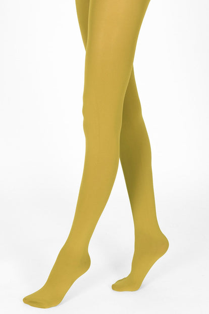 Collants 100 deniers  - Mustard