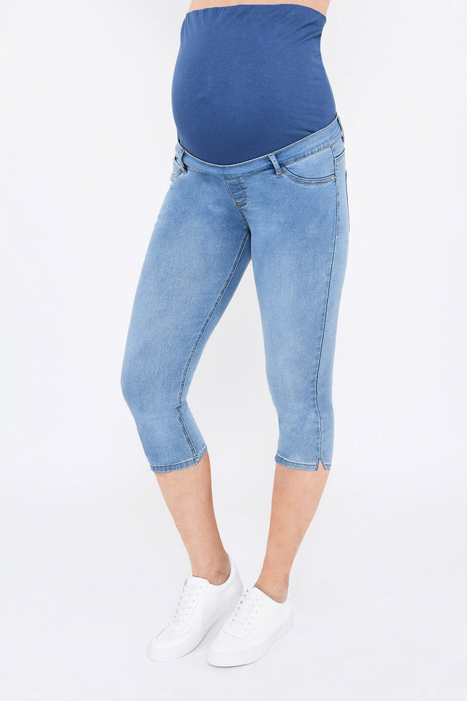 Jegging de grossesse court - Light Bleu