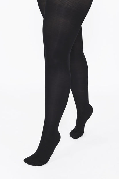 Collants grande taille  - Noir