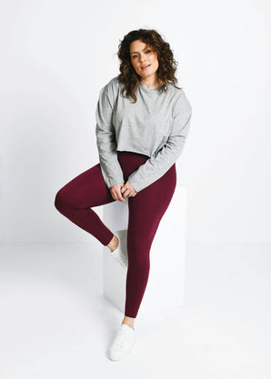 Legging grande taille Everyday - Burgunder