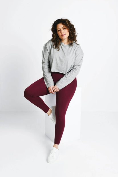 Legging grande taille Everyday - Burgunder