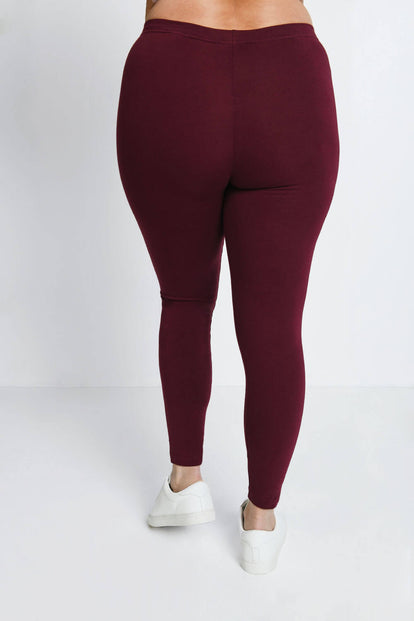 Legging grande taille Everyday - Burgunder