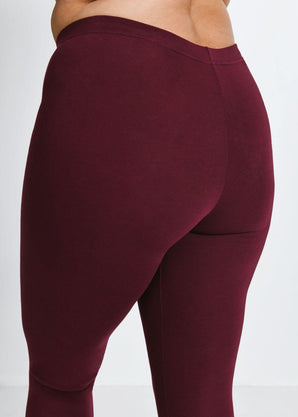 Legging grande taille Everyday - Burgunder