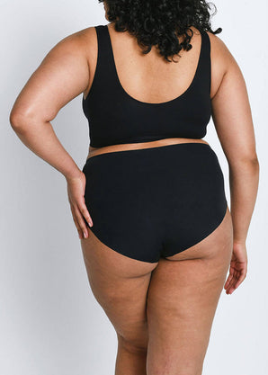 Lot de 3 culottes emboîtantes taille haute sans couture grande taille - Noir