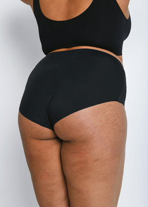 Lot de 3 culottes emboîtantes taille haute sans couture grande taille - Noir