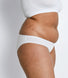 Lot de 3 culottes bikini en coton grande taille - Blanc