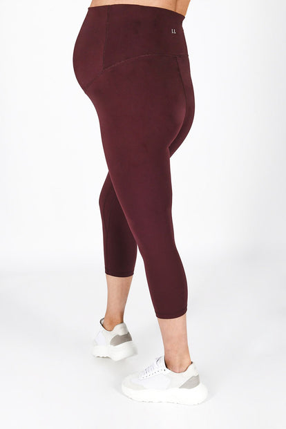 Legging de grossesse court Revitalise - Winter Berry