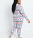 Ensemble de pyjama tout doux - Blanc Christmas Print