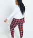 Ensemble de pyjama tout doux grande taille - Marine & Rouge Check