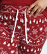 Ensemble de pyjama tout doux grande taille - Burgunder Christmas Print