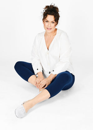 Legging court grande taille Everyday - Bleu Marine