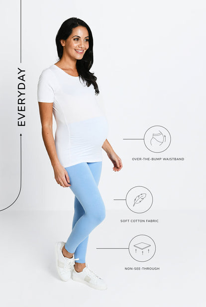 Legging de grossesse Everyday - Powder Bleu