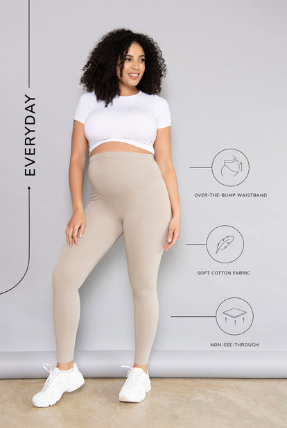 Legging de grossesse Everyday - Oatmeal Avione