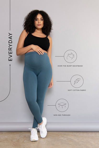 Legging de grossesse Everyday - Bleu Cobalt