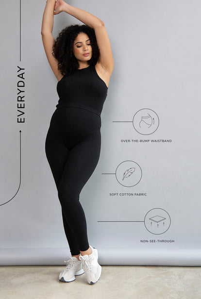 Legging de grossesse Everyday - Noir