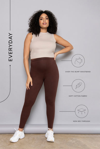 Legging de grossesse Everyday - Chocolat