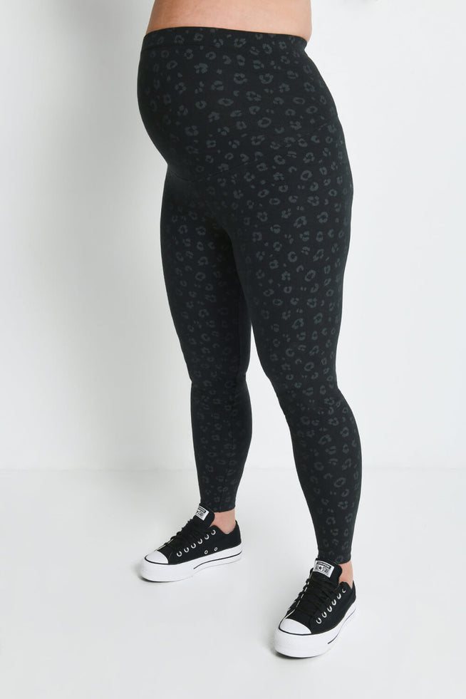 Legging de grossesse Everyday - Noir Animal Print