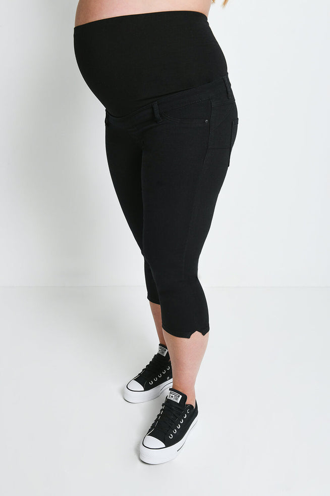 Jegging de grossesse court - Noir