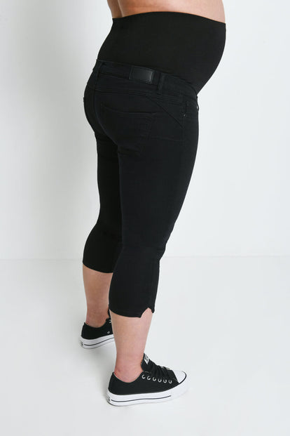 Jegging de grossesse court - Noir