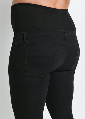 Jegging de grossesse court - Noir