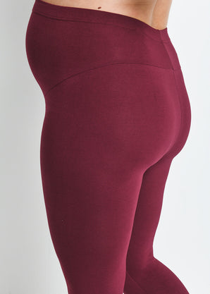 Legging de grossesse court Everyday - Burgunder