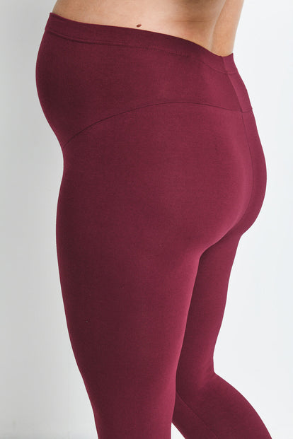 Legging de grossesse court Everyday - Burgunder