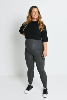 Legging léger de grossesse Everyday - Dark Gris Marl