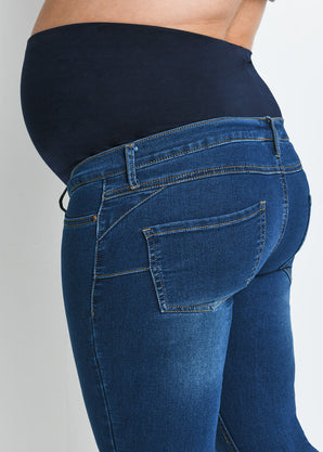 Jegging de grossesse court - Dark Bleu