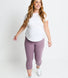 Legging de grossesse court Everyday - Elderberry Purple
