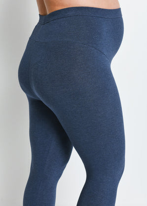 Legging de grossesse court Everyday - Infinity Bleu Marl