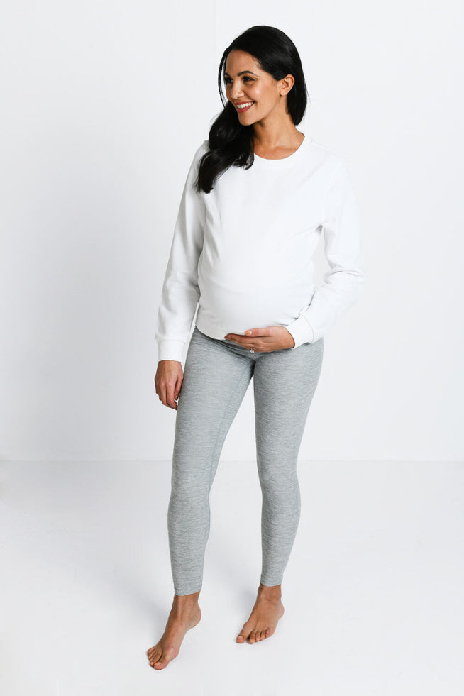 Legging de grossesse ultradoux Ultimate - Light Gris Marl