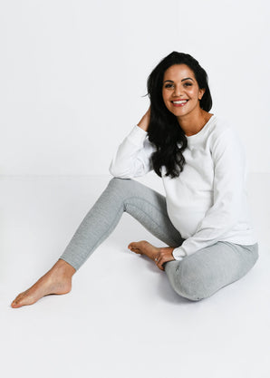 Legging de grossesse ultradoux Ultimate - Light Gris Marl