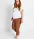 Legging de grossesse court Everyday - Mocha Marron