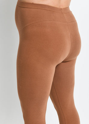 Legging de grossesse court Everyday - Mocha Marron