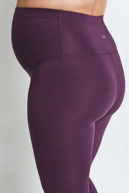 Legging de sport de grossesse 7/8e Focus - Mulberry Plum