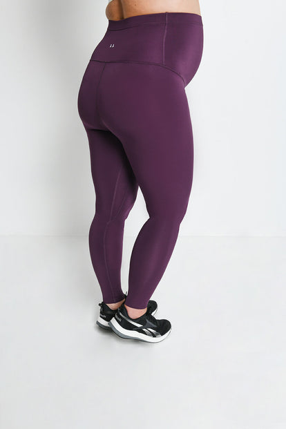 Legging de sport de grossesse Focus - Mulberry Plum