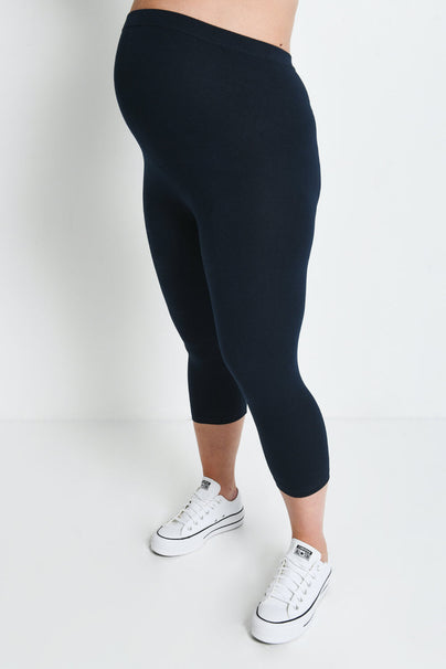 Legging de grossesse court Everyday - Bleu Marine