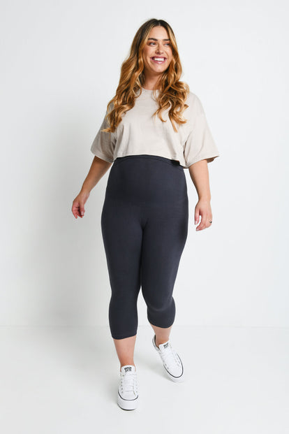 Legging de grossesse court Everyday - Odyssey Gris