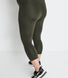 Legging de sport court de grossesse Focus - Olive Vert