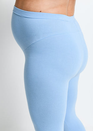 Legging de grossesse court Everyday - Powder Bleu