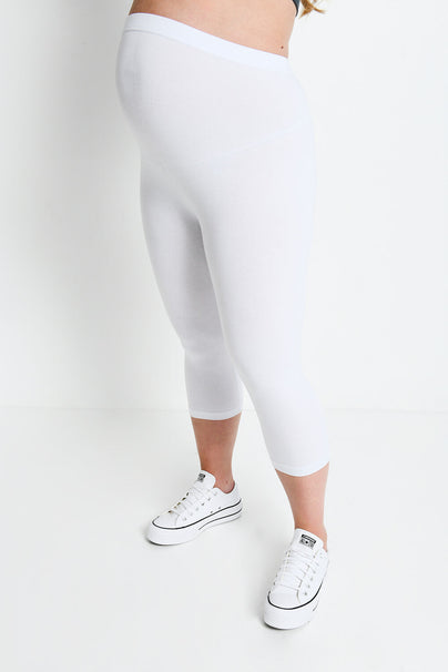 Legging de grossesse court Everyday - Blanc