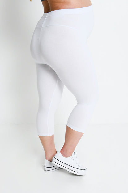 Legging de grossesse court Everyday - Blanc