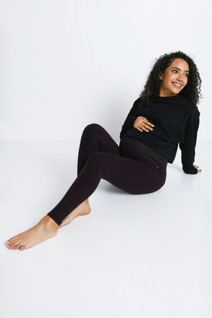 Legging de grossesse ultradoux Ultimate - Winter Berry Marl